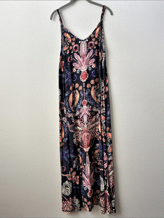 NATURAL LIFE Dresses & Skirts - Natural Life Floral Maxi Dress in Black & Pink Size XL